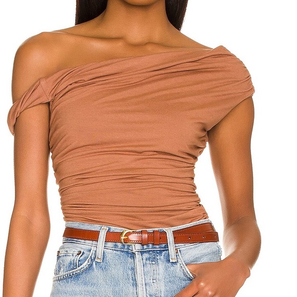 Agolde Hilma Brown Bodysuit S - Picture 2 of 3